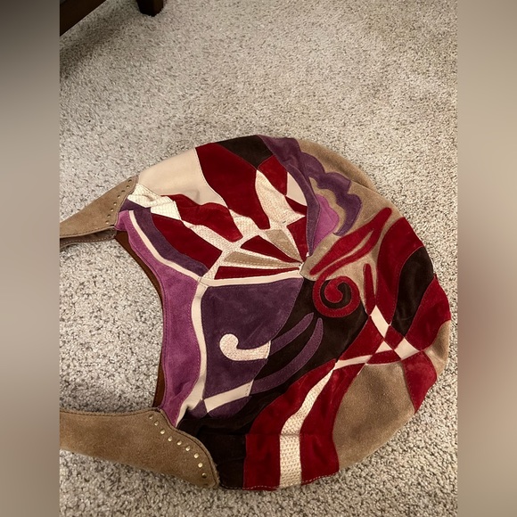 Lucky Brand suede and leather hobo bag - Picture 16 of 16